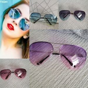 New boutiqBig Aviator  OVERSIZED Metal Gradient Women Sunglasses Shadz GAFAS new